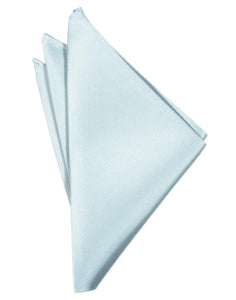 Light Blue Luxury Satin Pocket Square