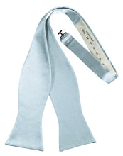 Light Blue Luxury Satin Bow Tie