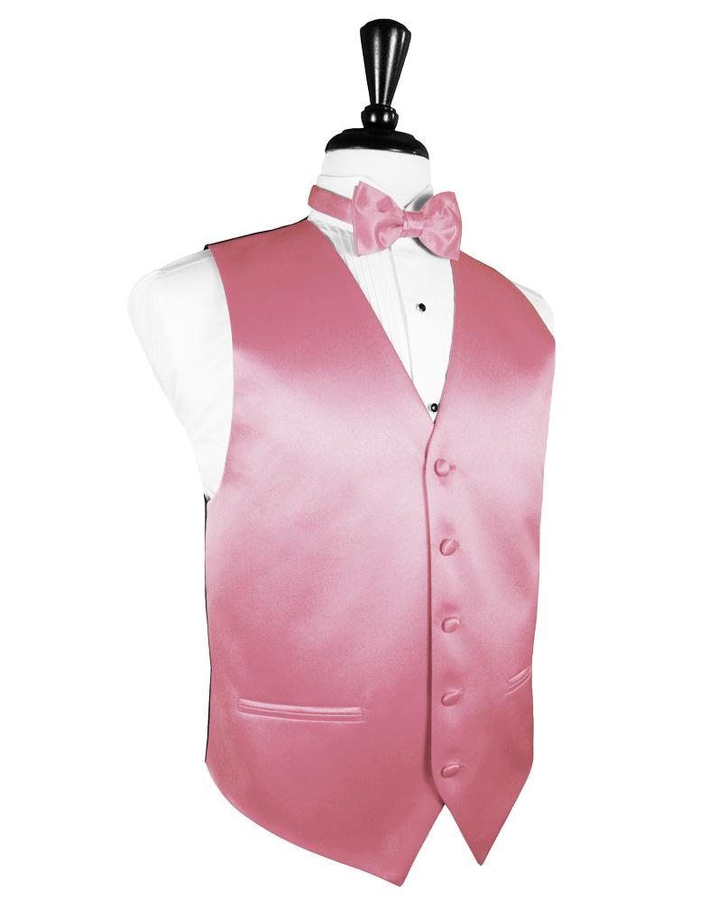 Rose Petal Luxury Satin Tuxedo Vest Rose Petal Luxury Satin Tuxedo Vest