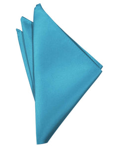 Turquoise Luxury Satin Pocket Square