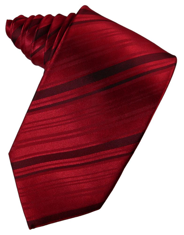 Apple Striped Satin Necktie