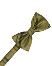 Fern Striped Satin Bow Tie