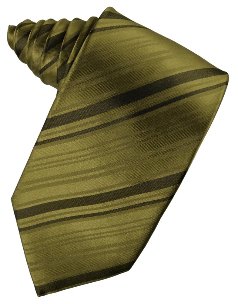 Fern Striped Satin Necktie