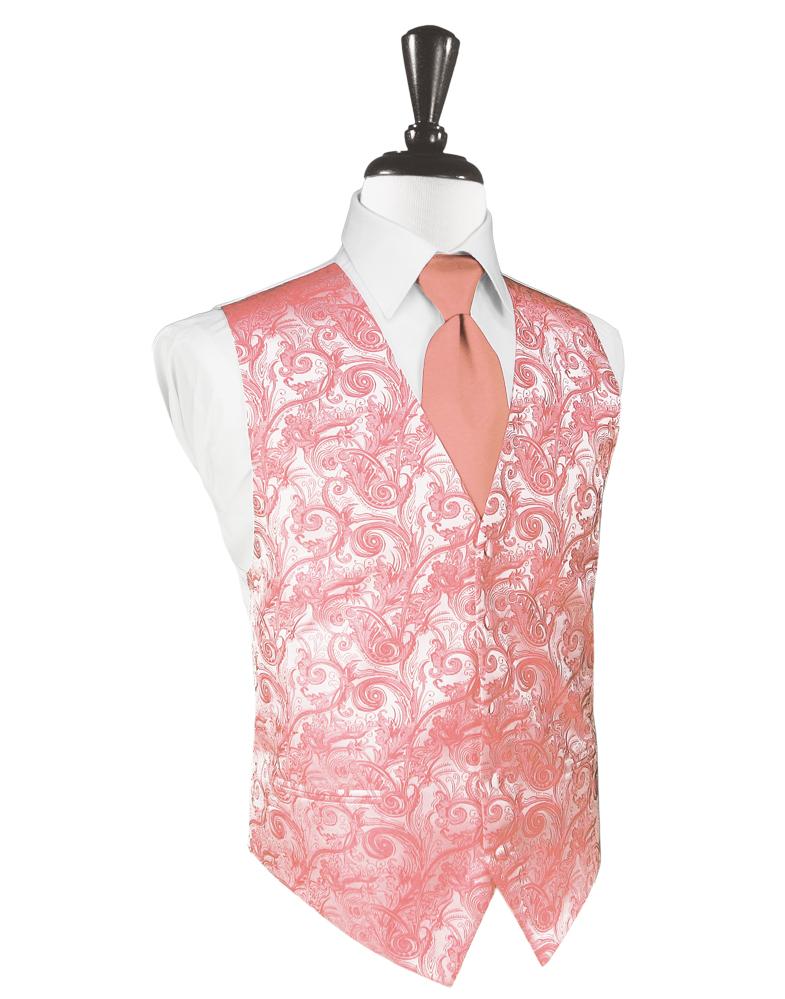 Coral Reef Tapestry Tuxedo Vest