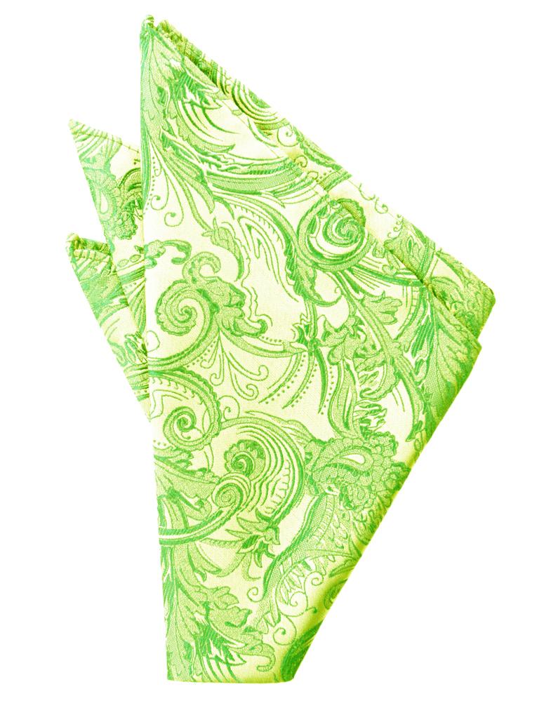 Lime Tapestry Pocket Square