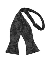 Pewter Tapestry Bow Tie