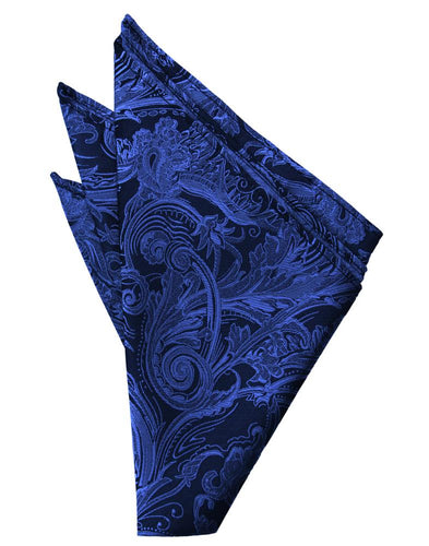 Royal Blue Tapestry Pocket Square