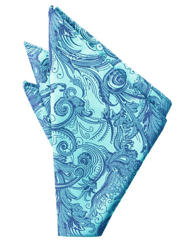 Turquoise Tapestry Pocket Square